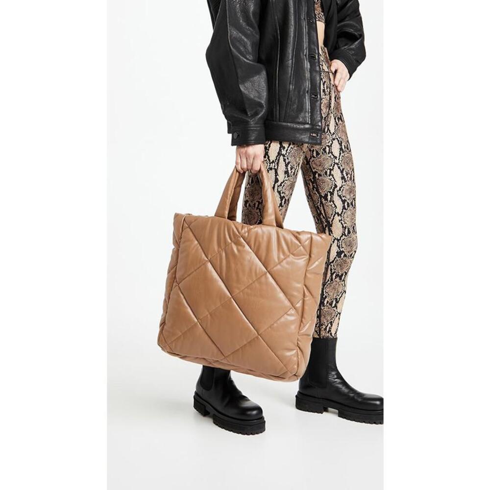 Stand Studio Large Puffy Quilted Tote Bag Assante Diamond Bag